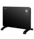 Radiador Convector de cristal Inteligente WIFI ZANTHUS Negro 2000W