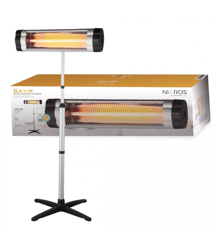 Estufa Exterior Tubo de Carbon BAYIR 2000W