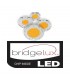 Foco Carril LED CROMO PLATA 30W 3.600Lm 24-60º IP20 