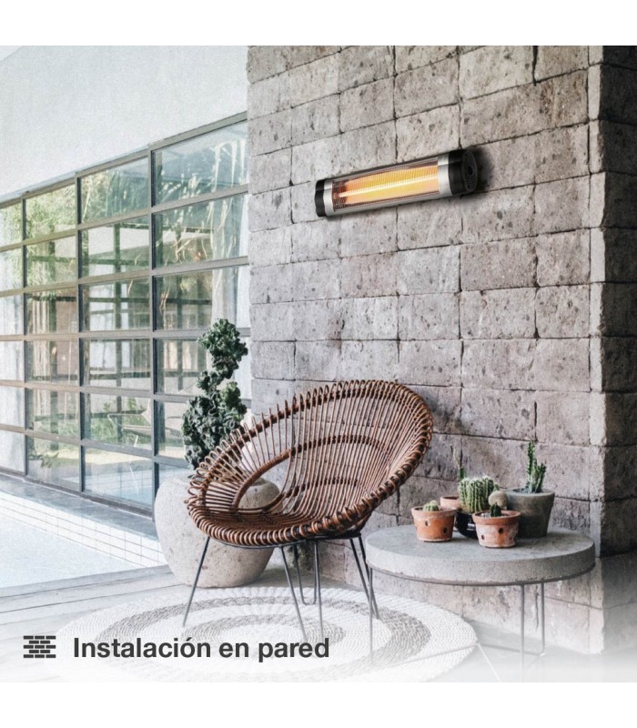 Estufa Exterior Tubo de Carbon BAYIR 2000W