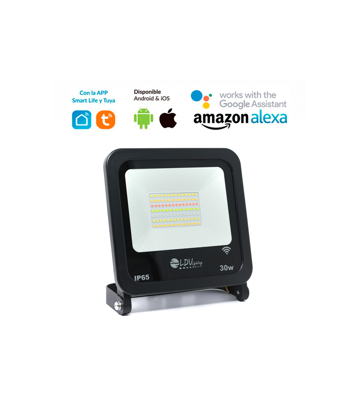 Proyector Led SMART WIFI RGB+CCT 30W 2250Lm IP65