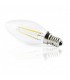 Bombilla Vela LED 4W 400Lm E14 3000K Serie ORO