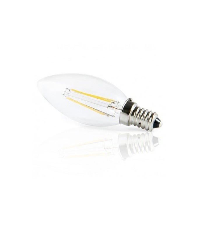 Bombilla Vela LED 4W 400Lm E14 3000K Serie ORO
