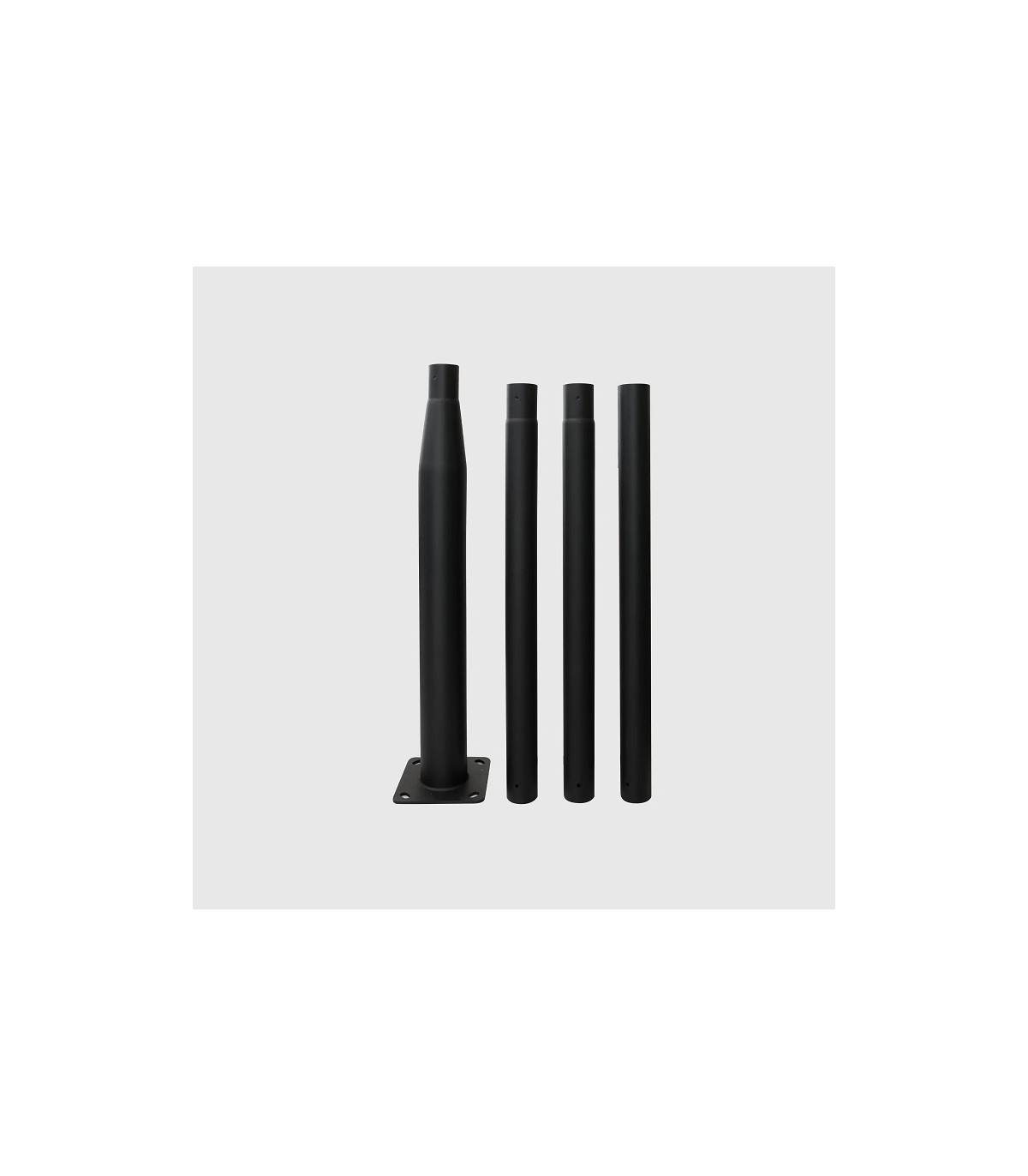 Columna Para Farola LUMIARQ Desmontable Negro Ø71mm 3.7 Metros