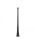 Farola Exterior Resina GLOBE 1xE27 Negro IP55 Ø30x227Cm