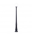 Farola Exterior Resina GLOBE 1xE27 Negro IP55 Ø30x227Cm