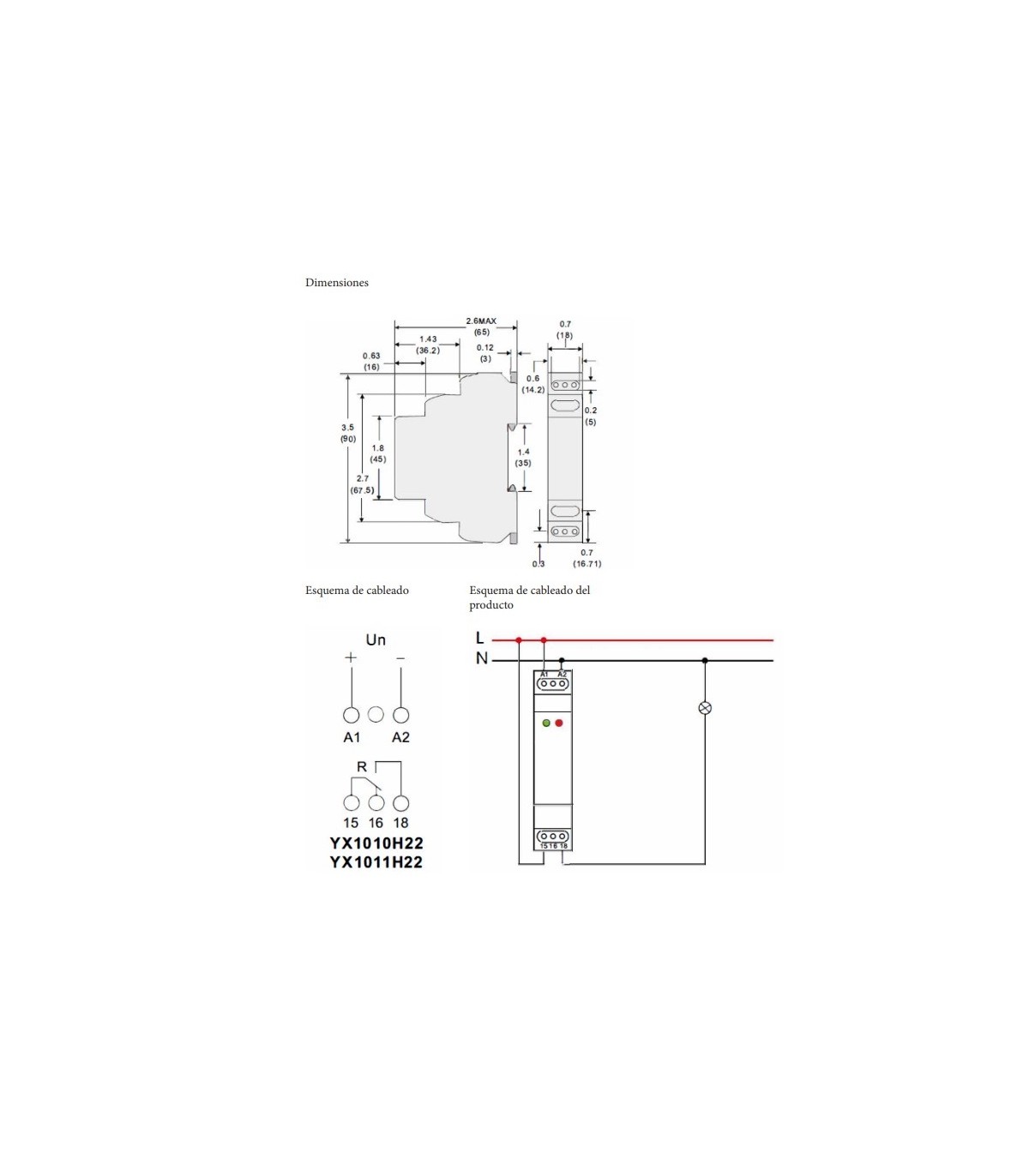 Relé de control inteligente por WiFi 230VAC