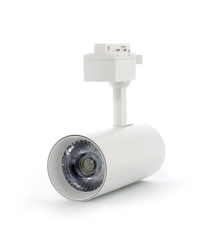 Foco Carril LED ROMA 30W 3.000Lm 36° IP20 Blanco Monofásico 