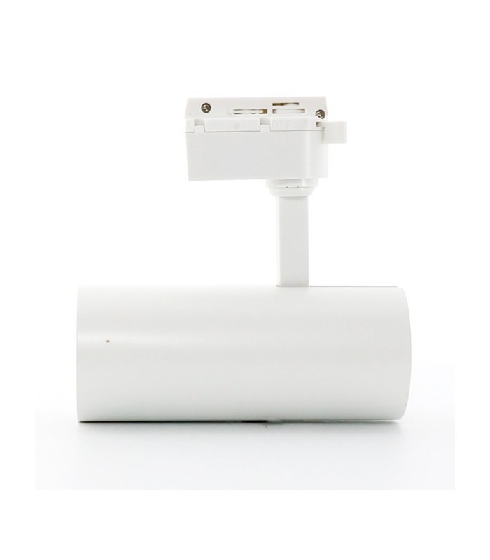 Foco Carril LED ROMA 30W 3.000Lm 36° IP20 Blanco Monofásico 