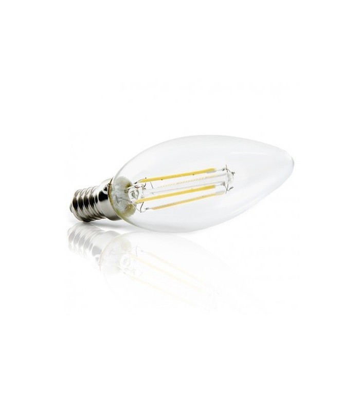 Bombilla Vela LED 4W 400Lm E14 3000K Serie ORO