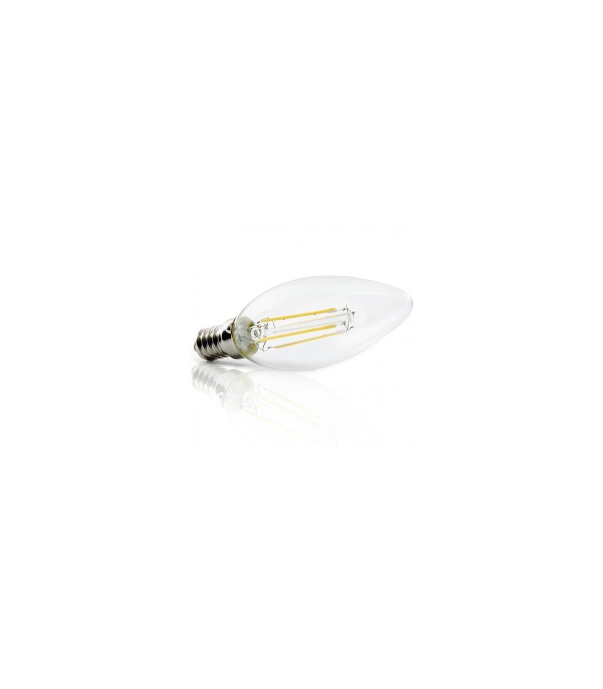 Bombilla Vela LED 4W 400Lm E14 3000K Serie ORO