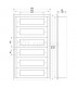 Envolvente Modular Empotrado 120 Módulos 6 Filas 950x500x165mm IP54