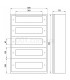 Envolvente Modular Superficie 100 Módulos 5 Filas 800x500x175mm IP54