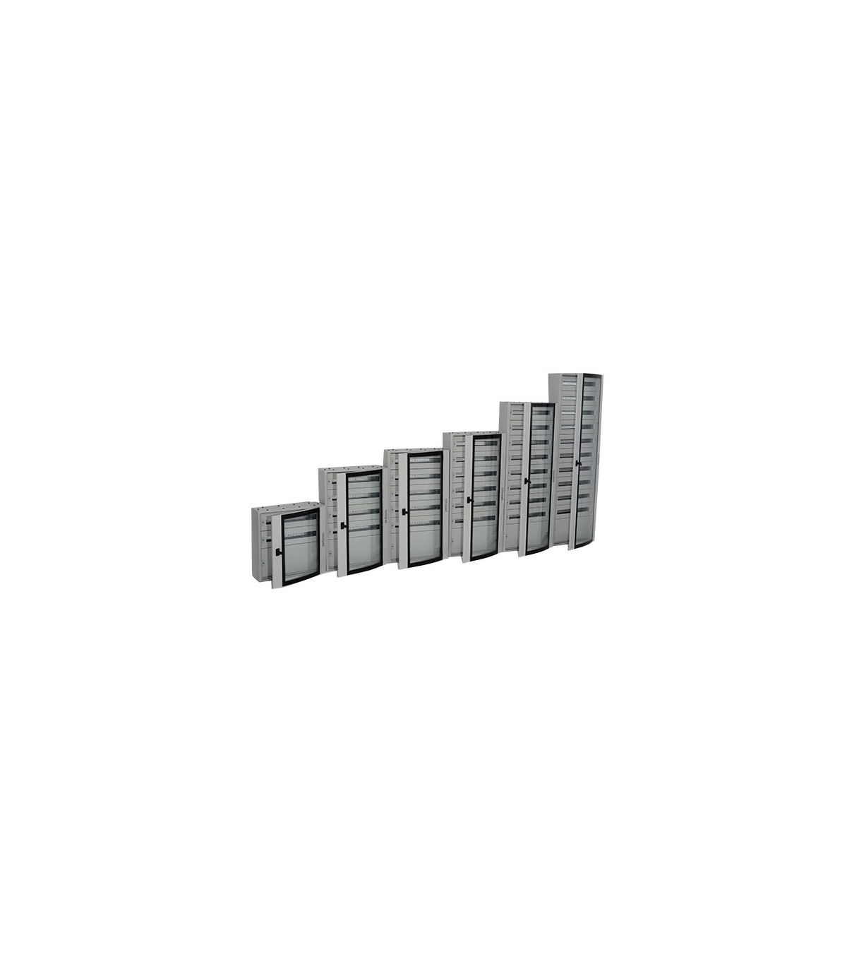 Armario distribución metal CPD puerta opaca IP54 120 módulos + MCCB 600x1050x200mm Superficie