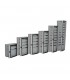 Armario distribución metal CPD puerta opaca IP54 192 módulos + MCCB 600x1500x250mm Superficie