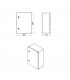 Caja Superficie Serie GAVIA ABS Puerta Opaca 50x40x17.5cm IP65