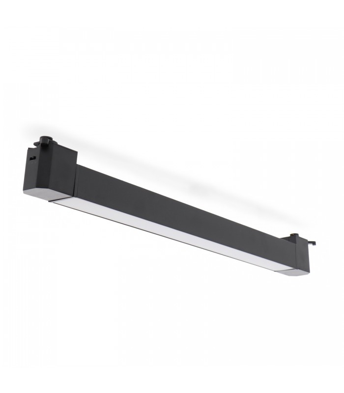 Foco Carril Monofásico DHIN 24W 2400Lm 120º Negro CCT