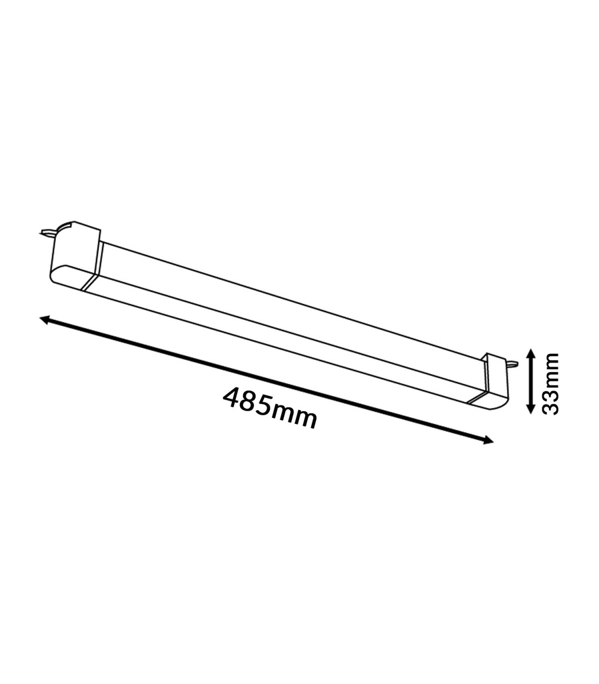 Foco Carril Monofásico DHIN 24W 2400Lm 120º Negro CCT