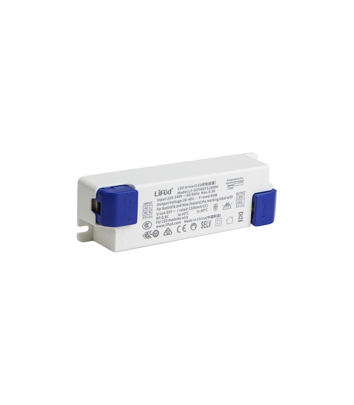 Driver LIFUD 62W OUT 30-40VDC 1550mA Free Flicker