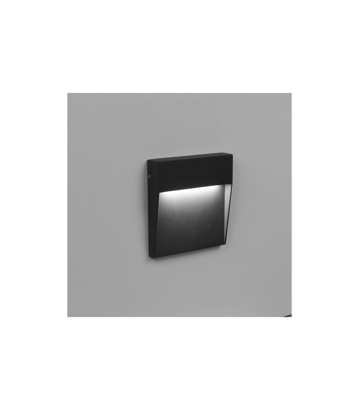 Baliza Led Superficie Cuadrada BAKERI Antracita 3W 370LM IP54 CCT