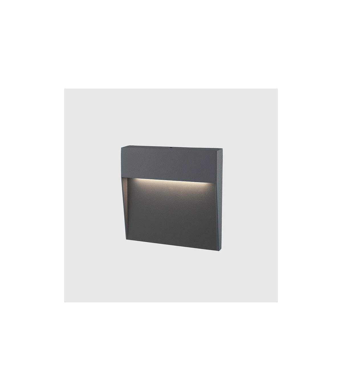 Baliza Led Superficie Cuadrada BAKERI Antracita 3W 370LM IP54 CCT