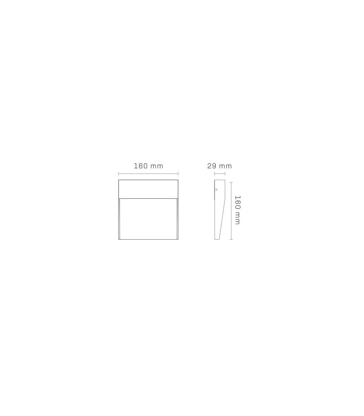 Baliza Led Superficie Cuadrada BAKERI Antracita 6.5W 675LM IP54 CCT