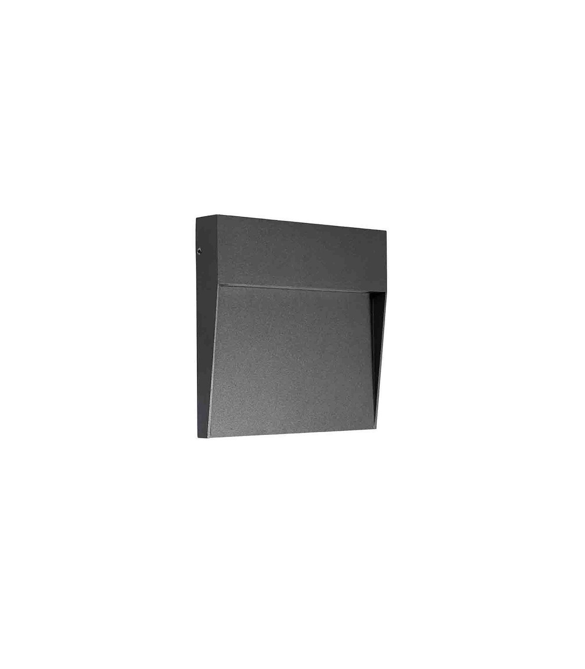 Baliza Led Superficie Cuadrada BAKERI Antracita 3W 370LM IP54 CCT