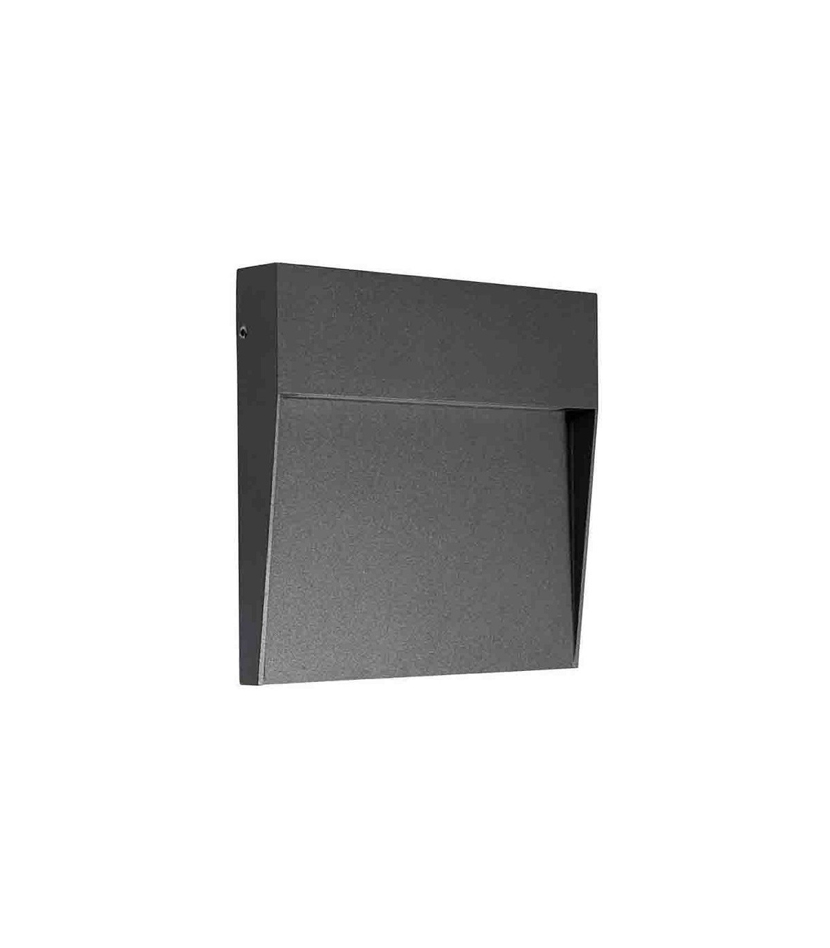 Baliza Led Superficie Cuadrada BAKERI Antracita 6.5W 675LM IP54 CCT