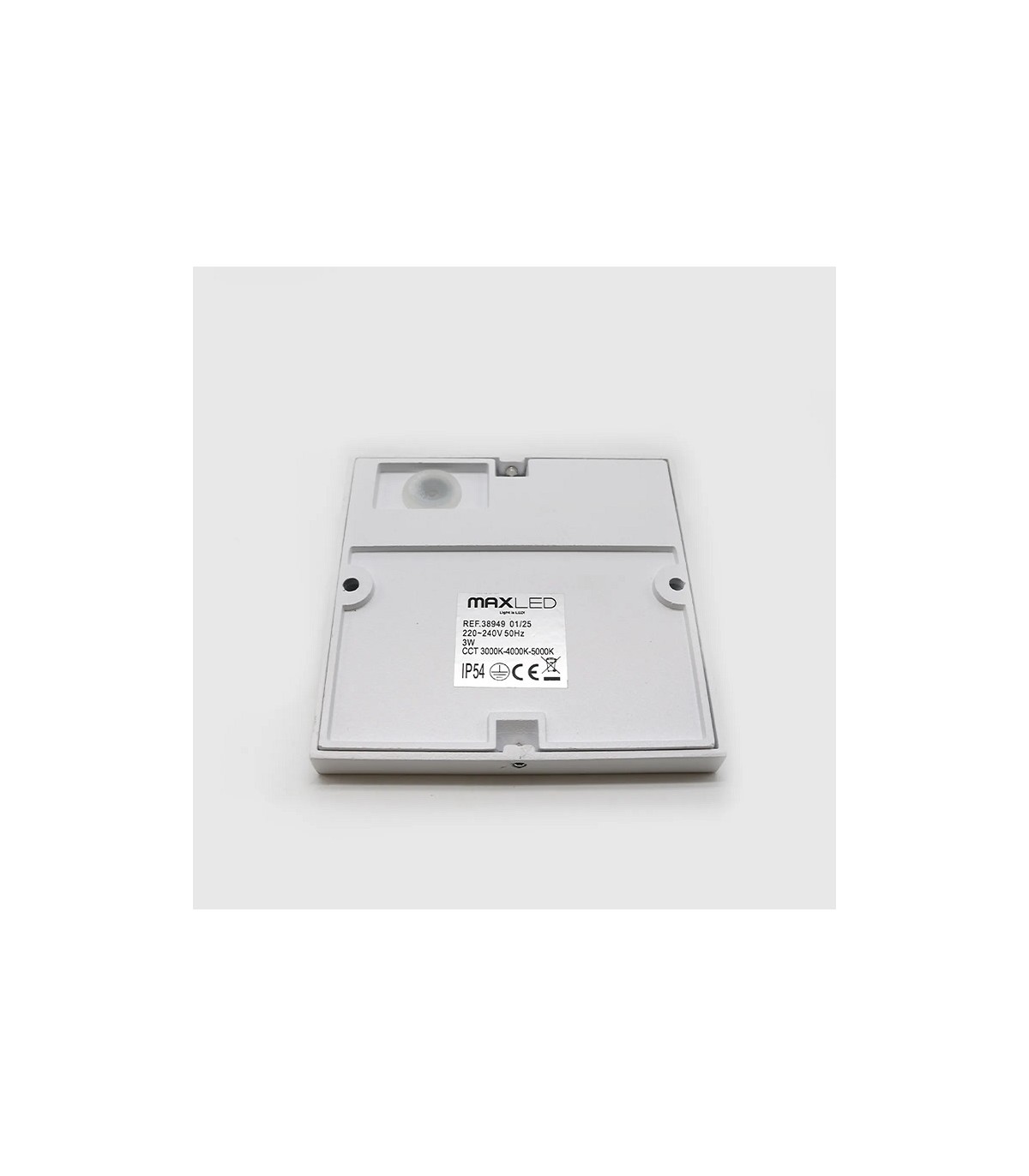 Baliza Led Superficie Cuadrada BAKERI Blanco 3W 370LM IP54 CCT
