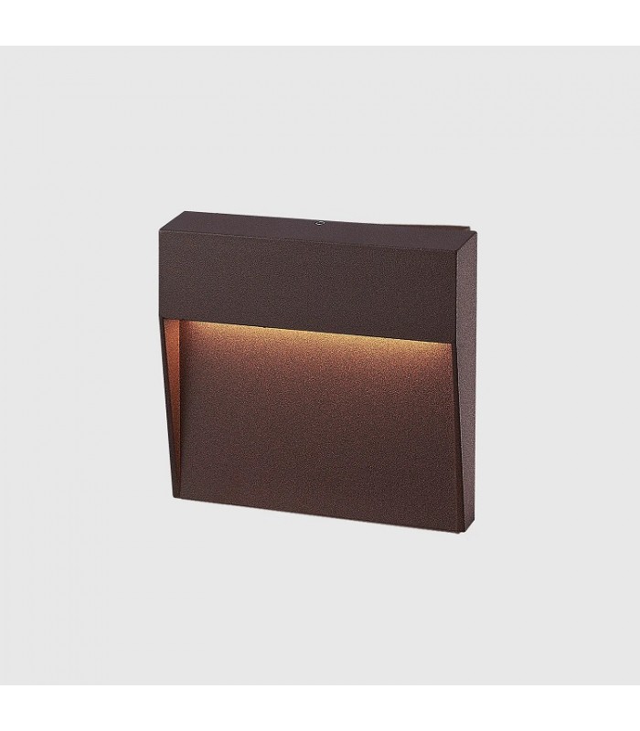 Baliza Led Superficie Cuadrada BAKERI Corten 3W 370LM IP54 CCT