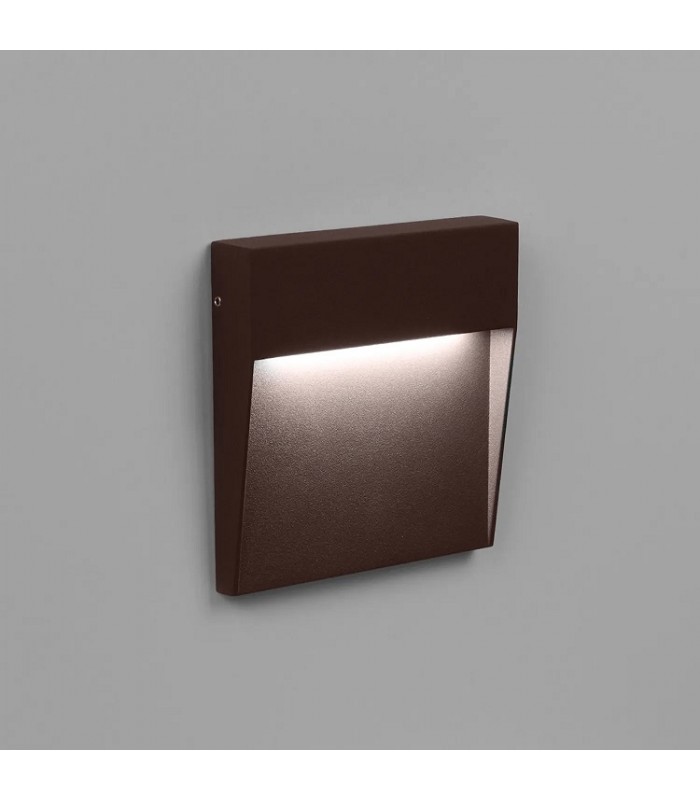 Baliza Led Superficie Cuadrada BAKERI Corten 3W 370LM IP54 CCT