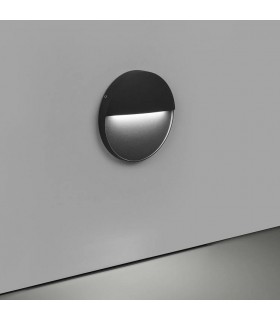 Baliza Led Superficie Redonda BAKERI Antracita 6.5W 675LM IP54 CCT