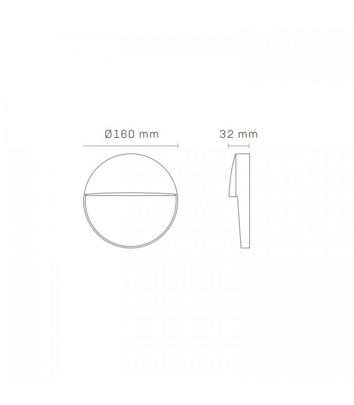 Baliza Led Superficie Redonda BAKERI Antracita 6.5W 675LM IP54 CCT