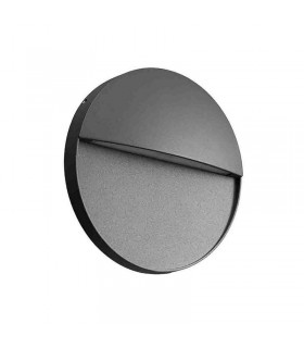 Baliza Led Superficie Redonda BAKERI Antracita 6.5W 675LM IP54 CCT
