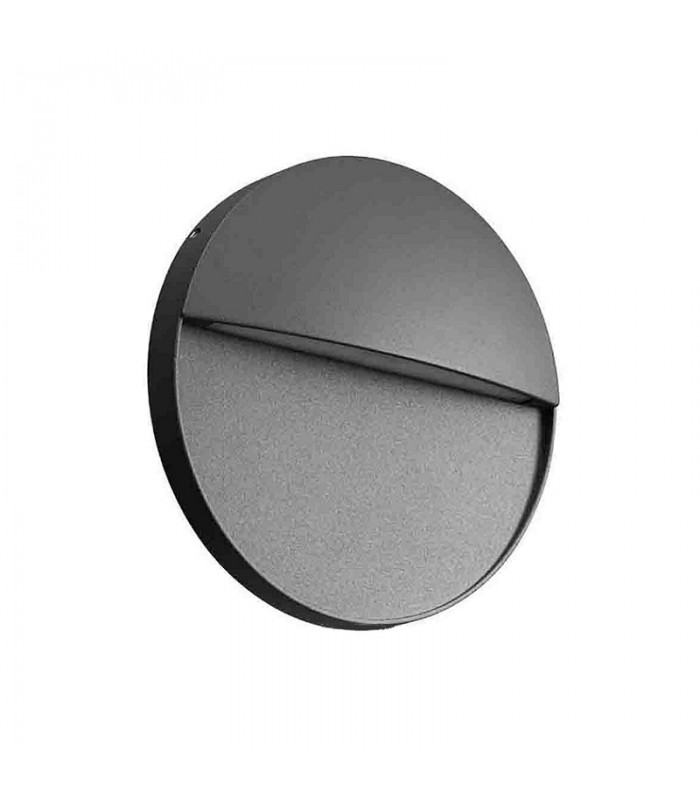 Baliza Led Superficie Redonda BAKERI Antracita 6.5W 675LM IP54 CCT