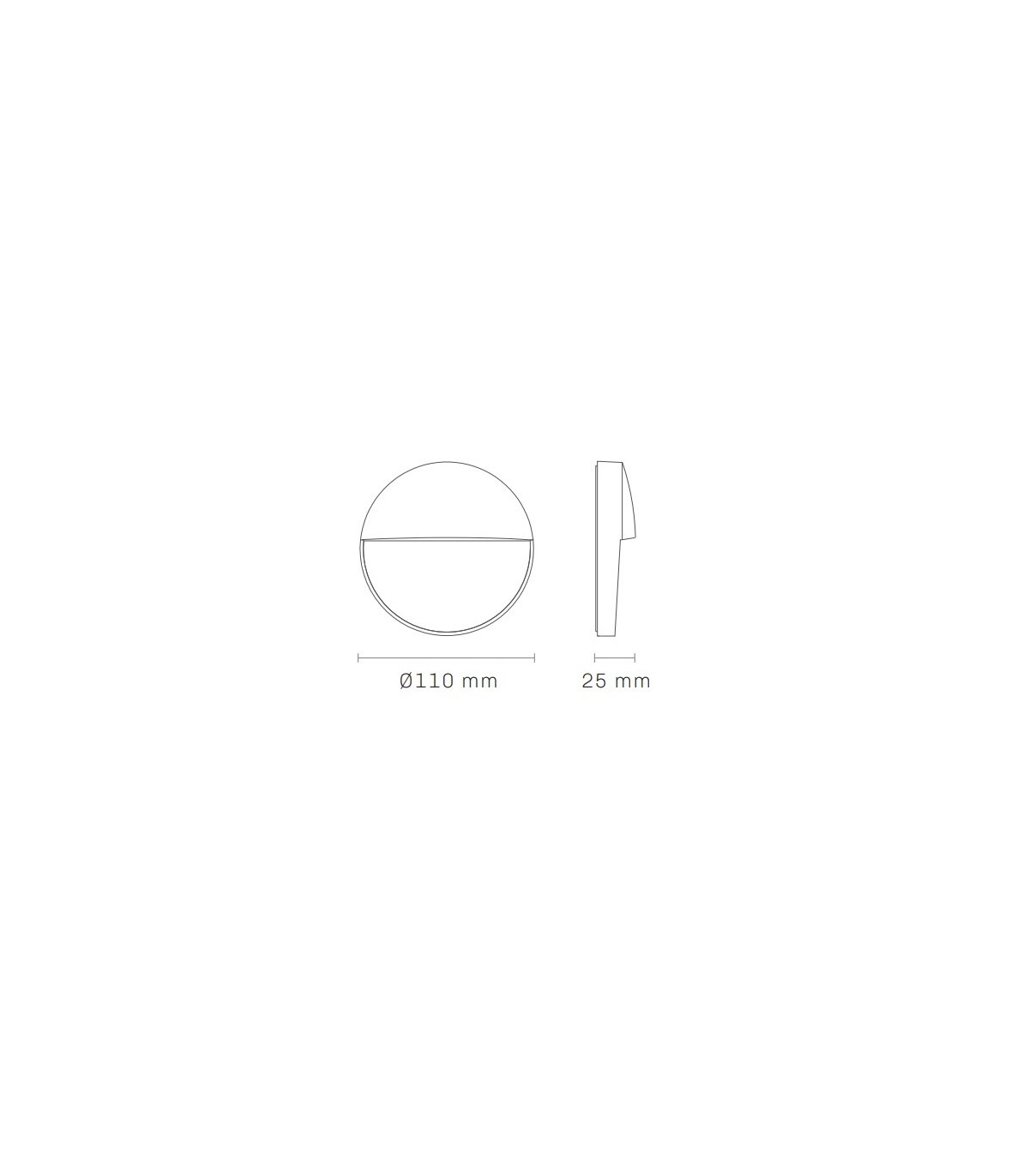 Baliza Led Superficie Redonda BAKERI Blanco 3W 370LM IP54 CCT