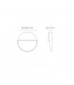 Baliza Led Superficie Redonda BAKERI Blanco 6.5W 675LM IP54 CCT