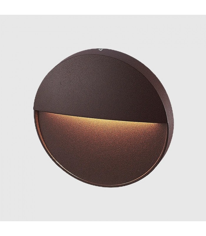Baliza Led Superficie Redonda BAKERI Corten 6.5W 675LM IP54 CCT