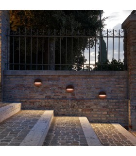 Baliza Led Superficie Redonda BAKERI Corten 6.5W 675LM IP54 CCT