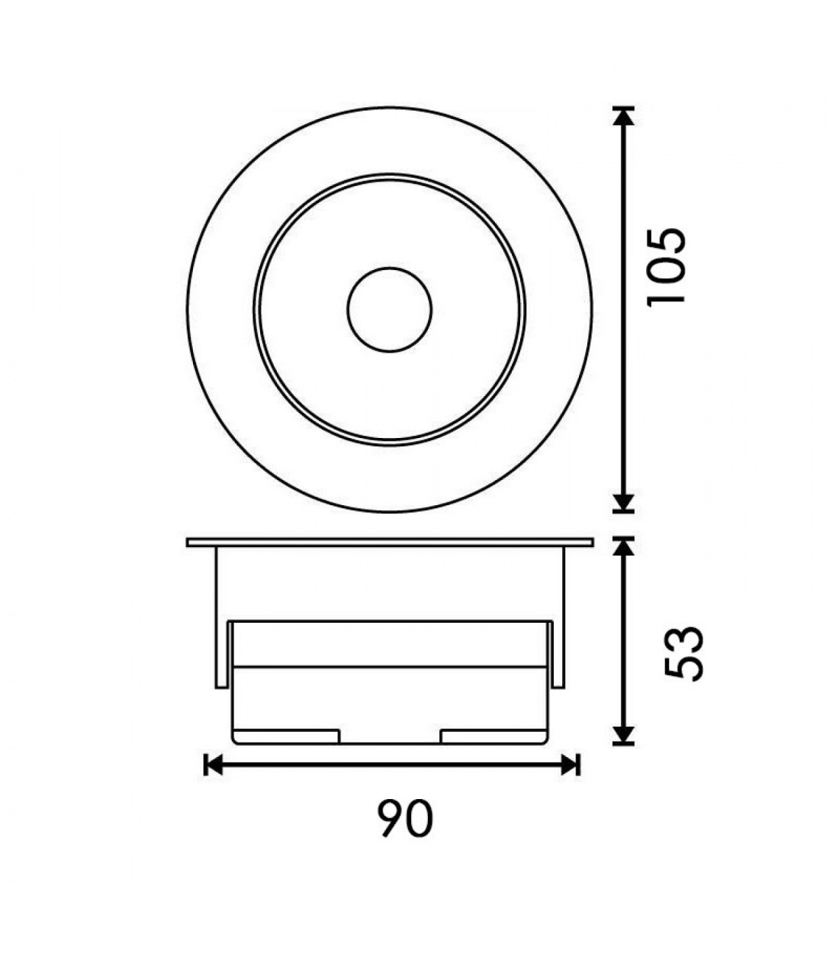 Downlight CobFix 15W 1350Lm 36º IP20 CCT