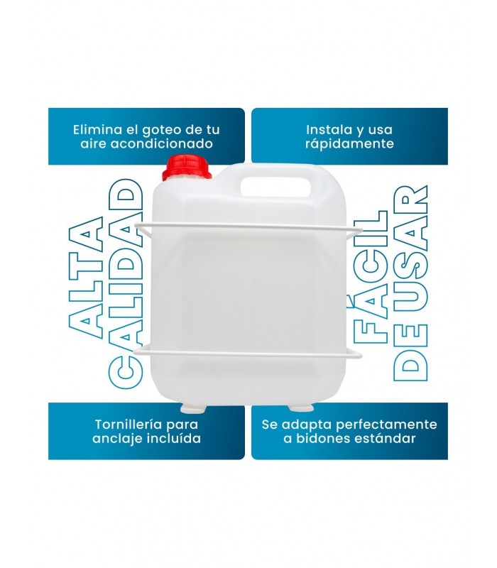 Soporte y bidón para condensados 5L