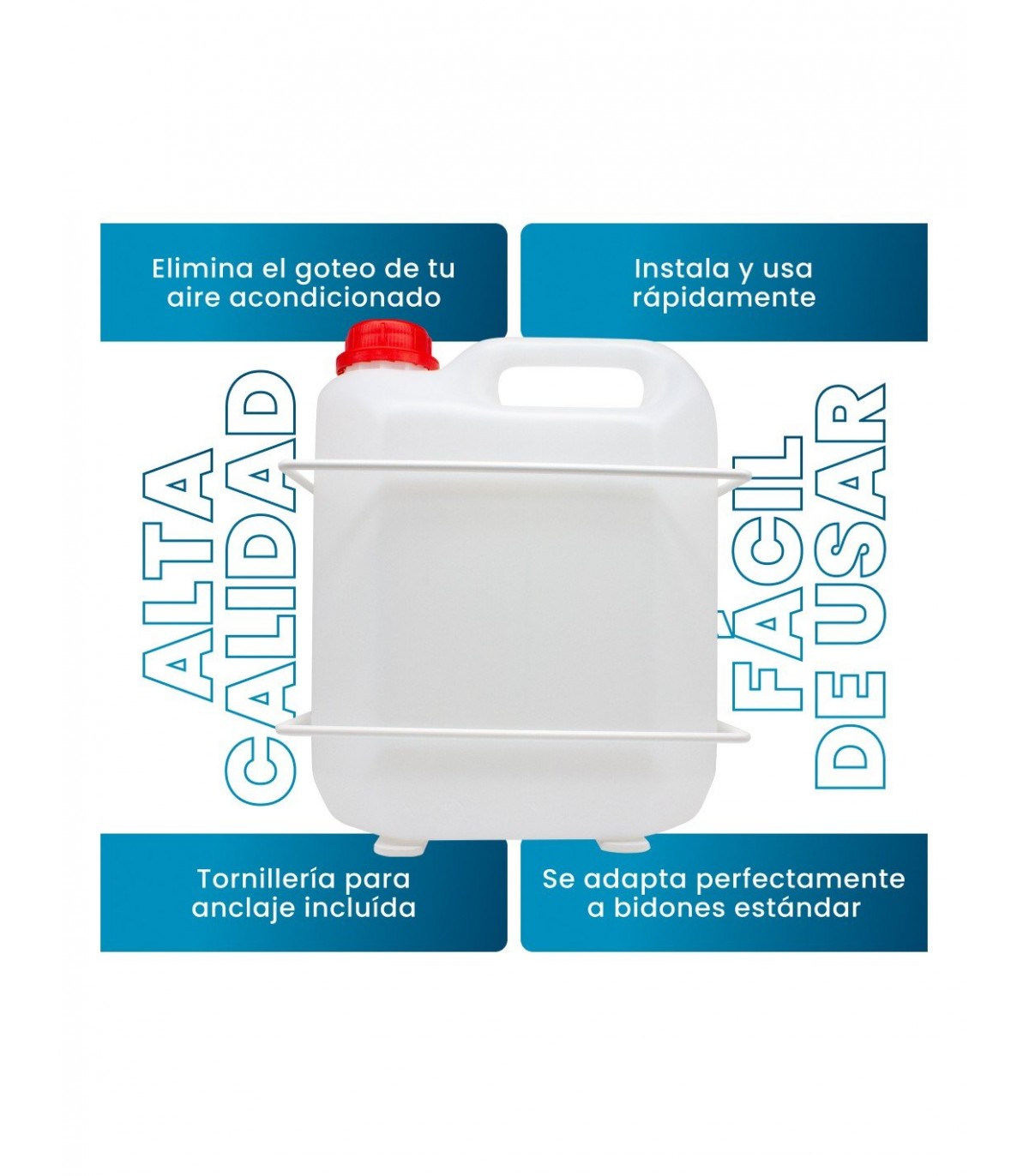 Soporte y bidón para condensados 5L