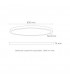 Lámpara Colgante circular ARC Ø900mm 60W 6900Lm Blanco