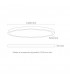 Lámpara Colgante circular ARC Ø1200mm 80W 9200Lm Negro