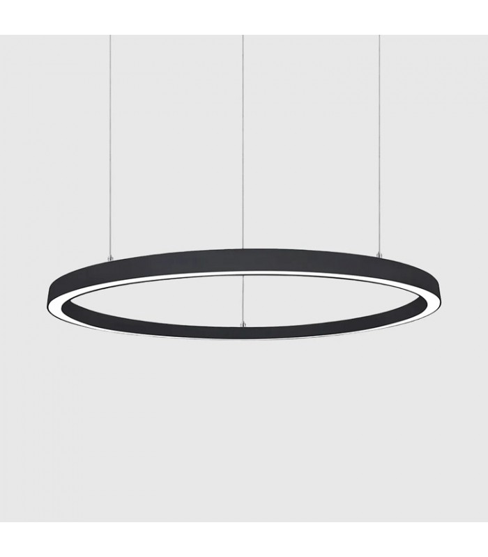 Lámpara Colgante circular ARC Ø1200mm 80W 9200Lm Negro