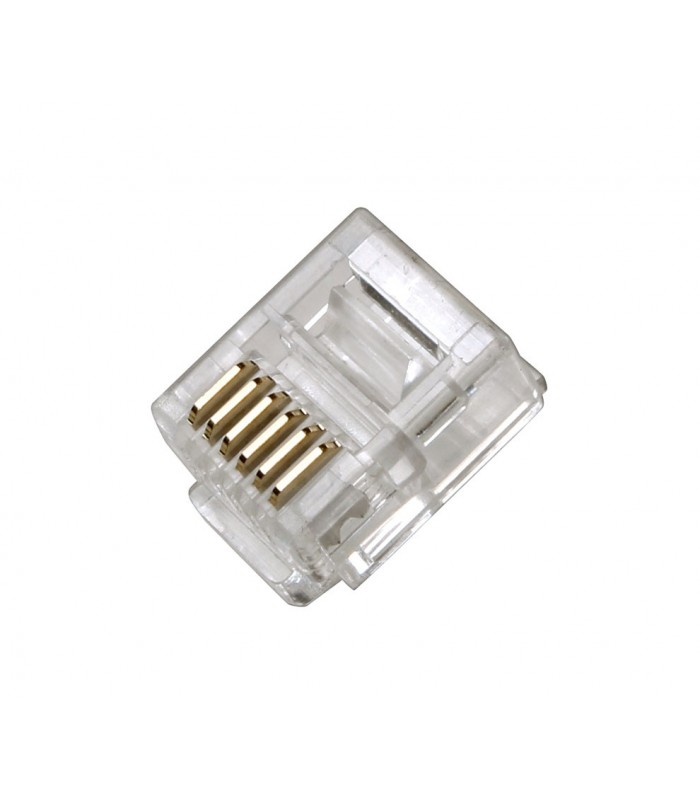 Conector Telefono Macho RJ12 6V/6C