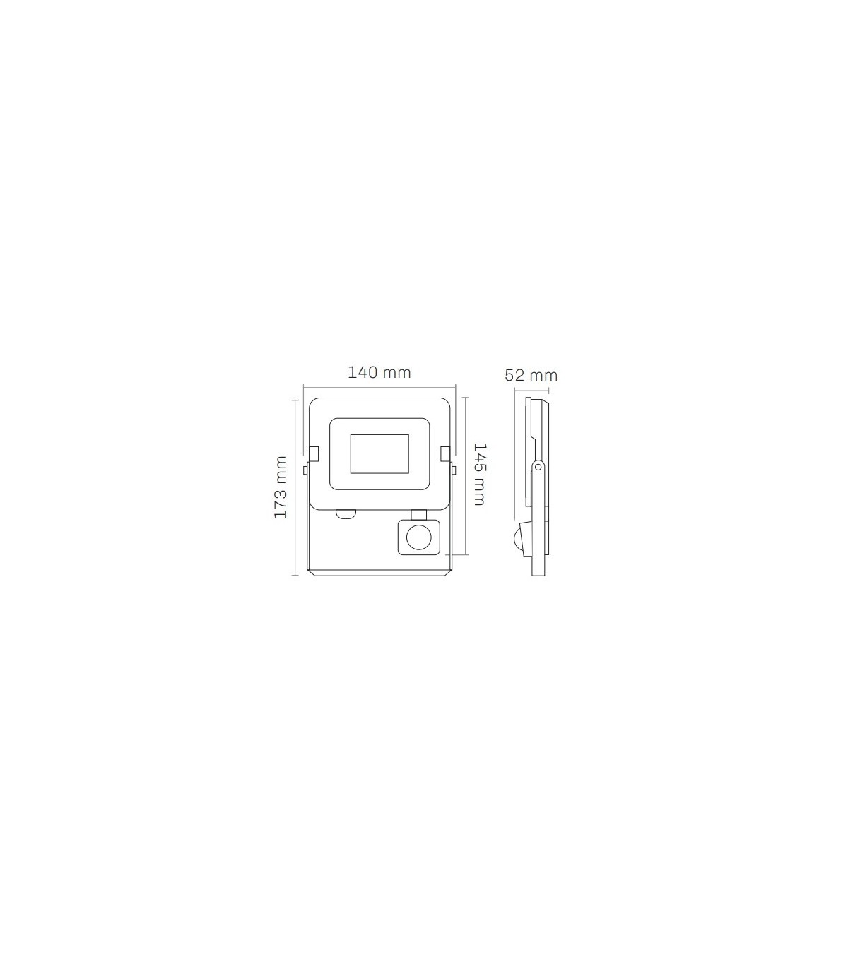 Proyector Led MAXLED SLIM Detector Movimiento 20W 1600Lm IP65