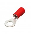Bolsa 50u Terminal aislado redondo 4,3/1,5mm Rojo