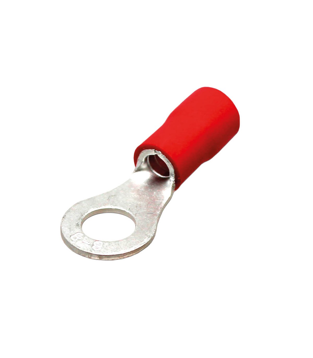 Bolsa 50u Terminal aislado redondo 4,3/1,5mm Rojo
