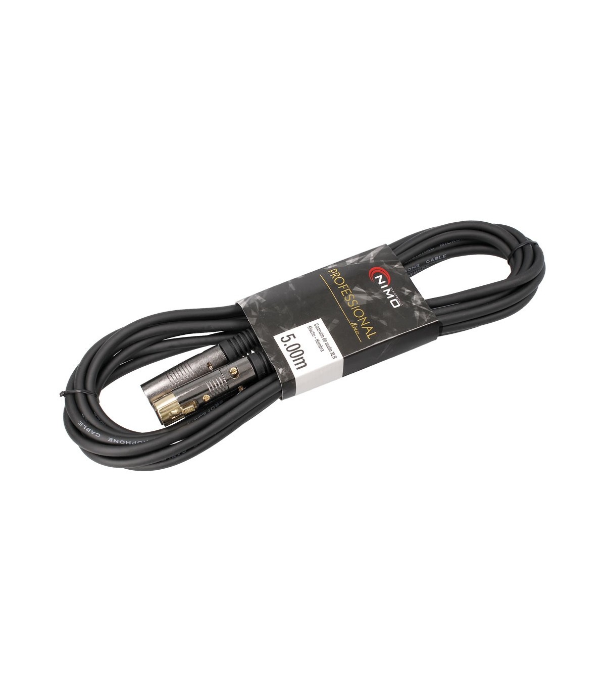 Conexión de audio XLR-Canon Macho - Hembra Balanceado 5 metros